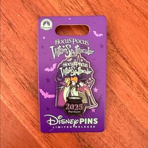 Disney MNSSHP 2025 Hocus Pocus Enamel Pin Limited Release Party Exclusive